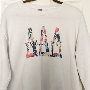 Tri Delta crew neck hoodie